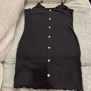 Womens No Boundaries Black Ribbed Dress